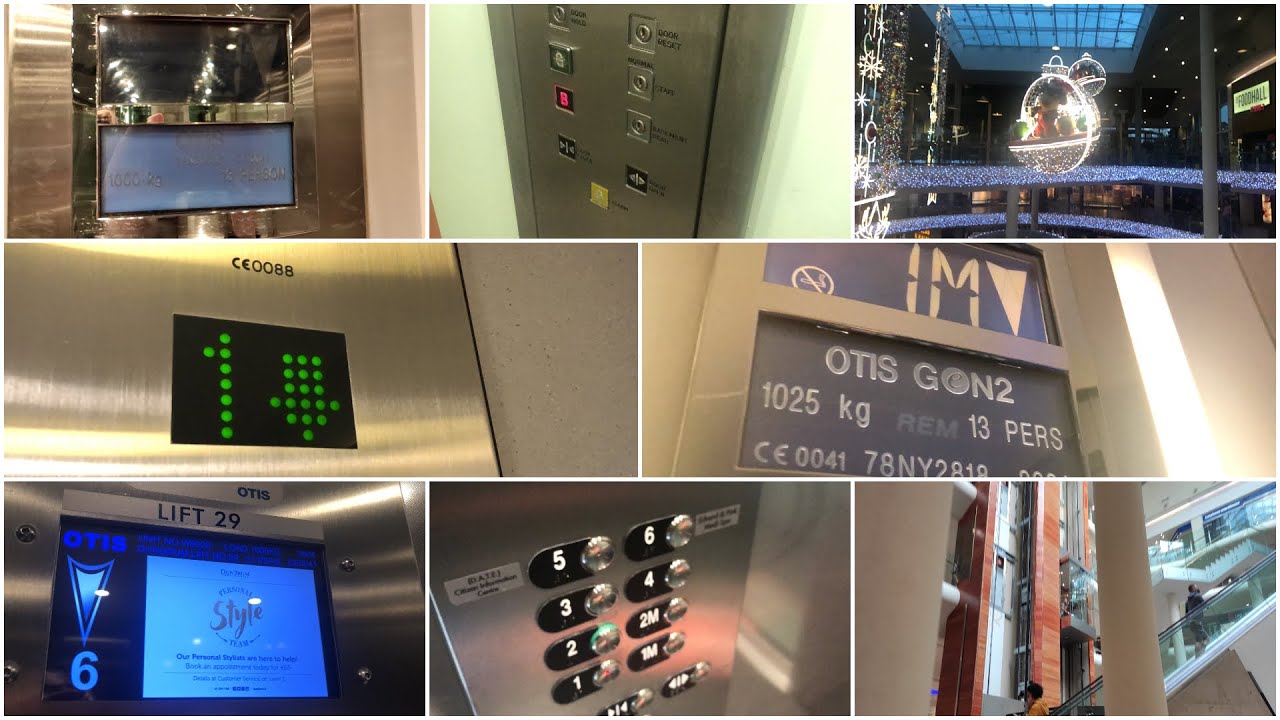 Many clips of many lifts in Dundrum Town Centre! | Xmas 2020 Part 1