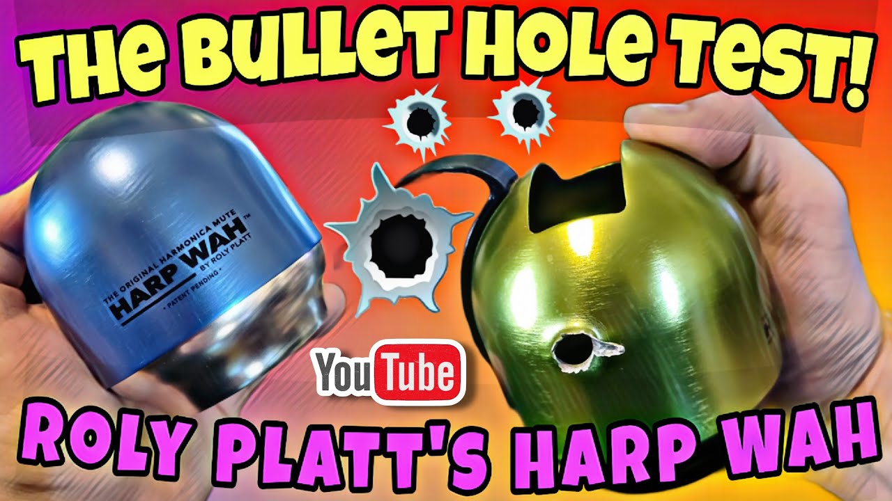 The Bullet Hole Test! Roly Platt's Harp Wah/Harmonica Mute