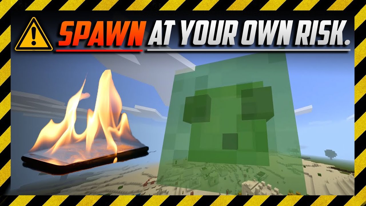 Minecraft PE Hidden Mob #4: Slime boss and how to spawn