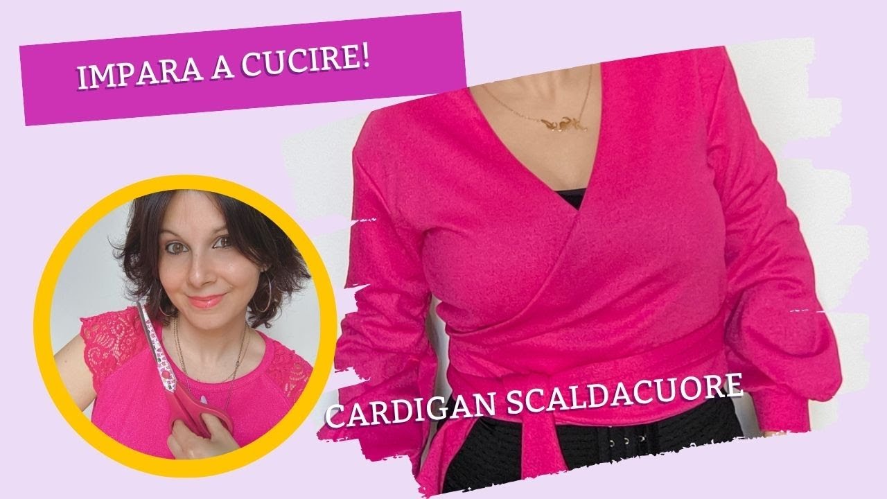 Cucire un cardigan scaldacuore con cartamodello