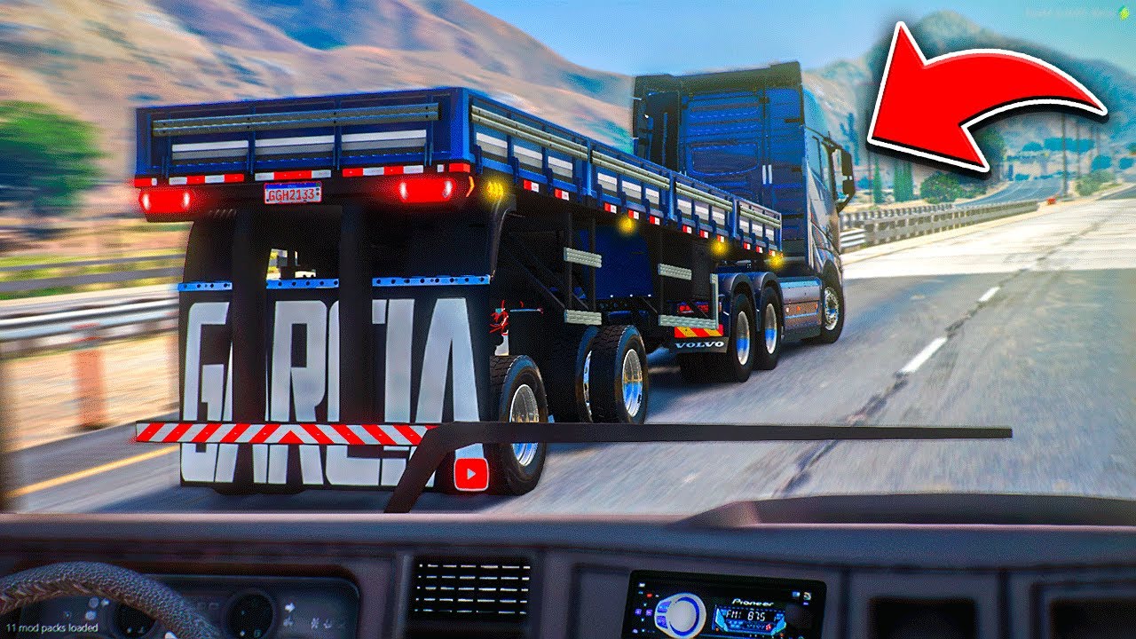 GTA V: VIDA DE CAMINHONEIRO | ENCONTREI O BRUNO GARCIA NO MEIO DA VIAGEM 😱🔥 #364