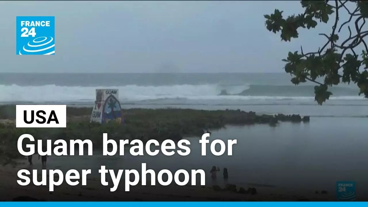 Guam on alert as Super&nbsp;Typhoon&nbsp;Bavi closes in &bull; FRANCE 24 English
