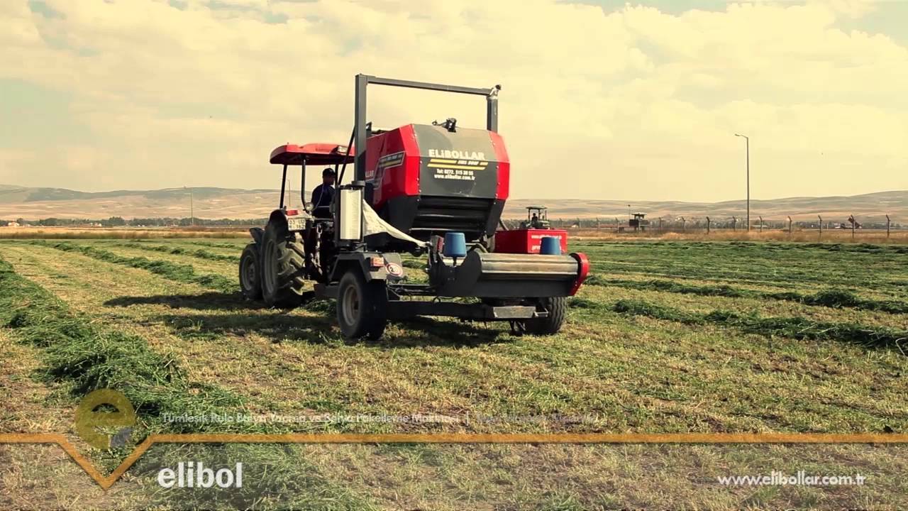 EMS 900 S Tümleşik Rulo Balya Yapma ve Balya Paketleme Makinesi