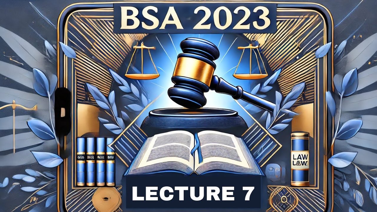 BSA Lecture 7 : Relevancy Of Facts | Section 3 of BSA
