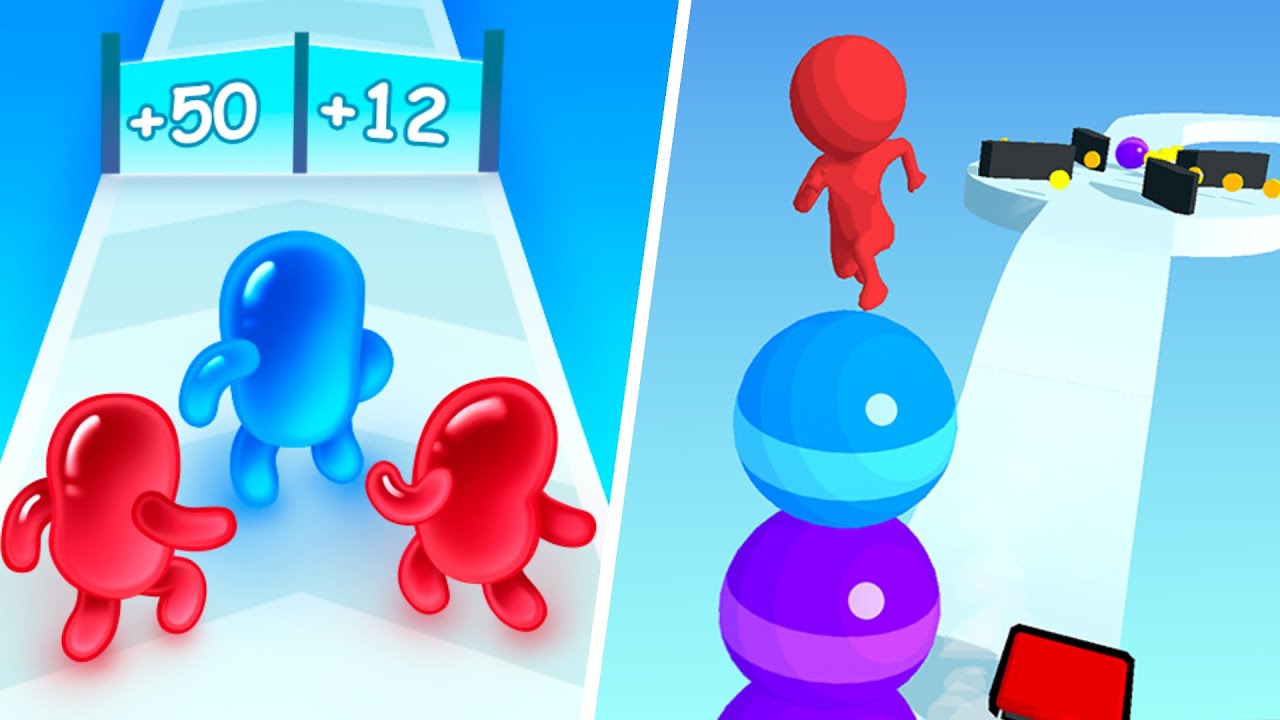 Join Blob Clash 3D Vs Stack Rider  🟣🧿🟢Walkthrough Max Levels Android IOS Gameplay BTR1