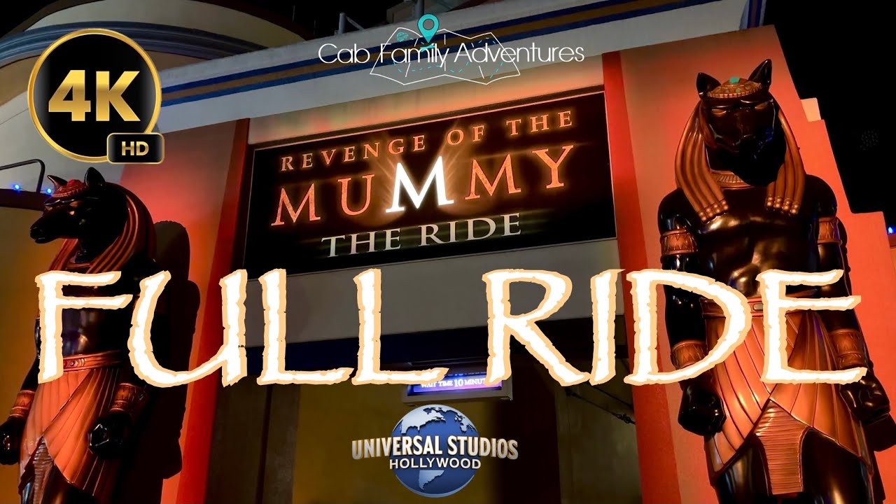 Revenge of the Mummy 🪲🏺⚱️ The Ride - Full Ride - POV - 4K  -Universal Studios Hollywood