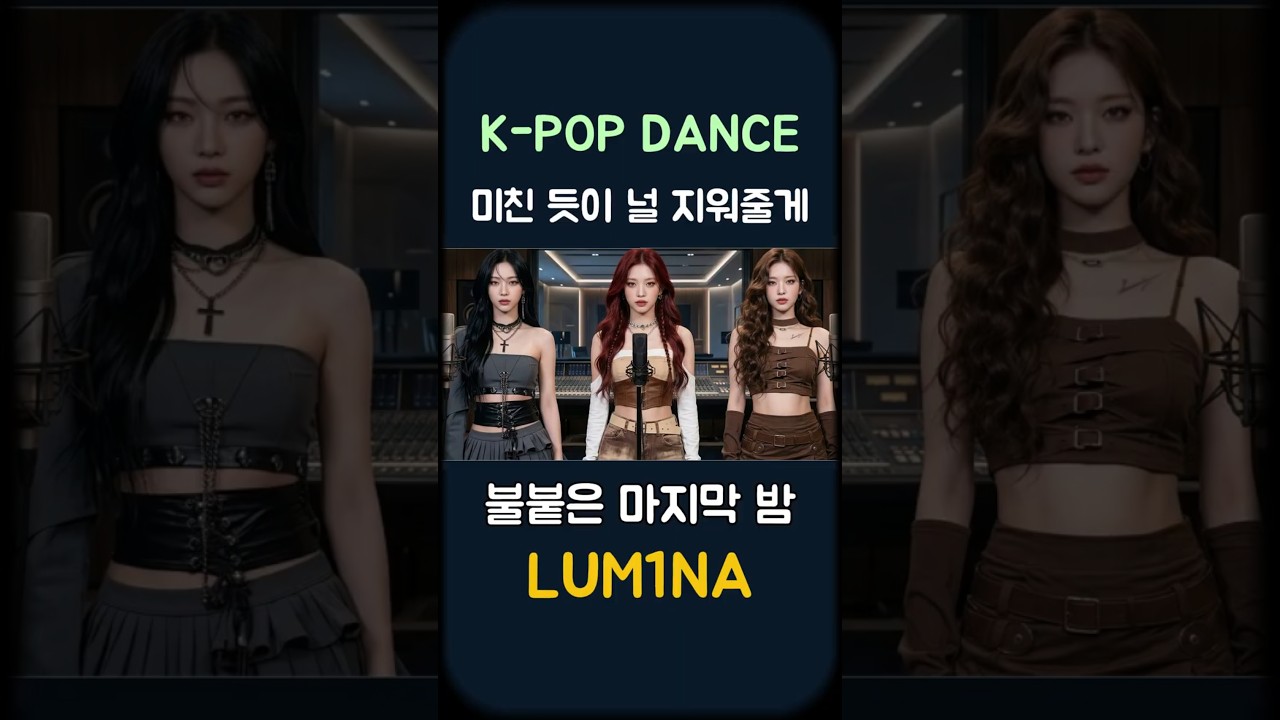 불붙은 마지막 밤 - 루미나(LUM1NA) | AI Girl Group | Live-like | Reboot Project | shorts 01