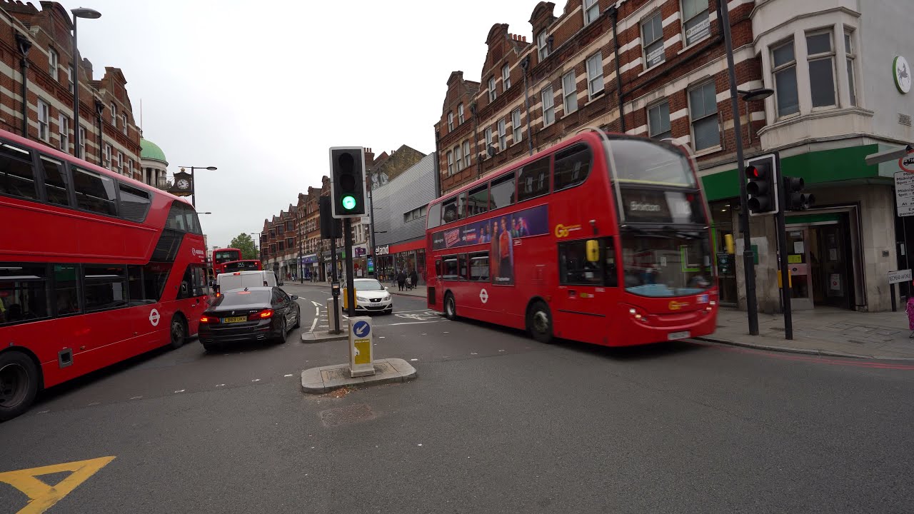 4K Drive London from Brixton to Tooting Travel South London's neighbourhood in 4K