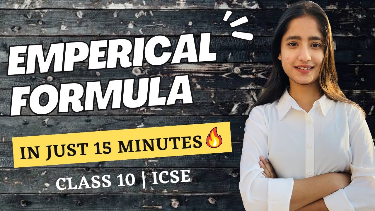 Emperical Formula & Molecular Formula | Class 10 | ICSE | Mole Concept & Stoichiometry | Tapur Omar