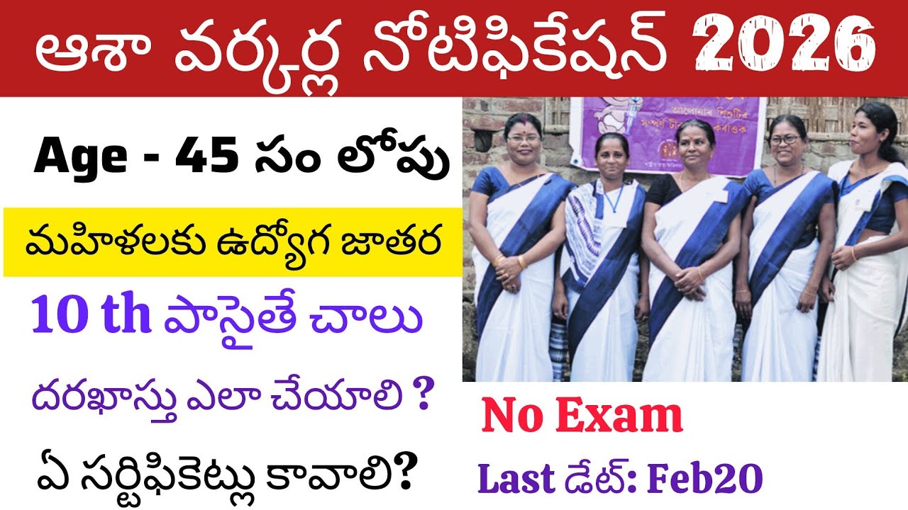AP ASHA Recruitment 2026 | ASHA Workers Jobs ఉద్యోగాలు – అర్హత, దరఖాస్తు విధానం @SivaThoughts 