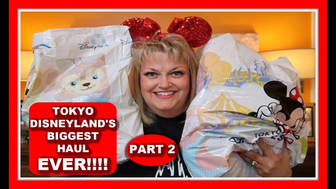 THE BIGGEST TOKYO DISNEYLAND & DISNEYSEA MERCHANDISE HAUL EVER | HUGE DISNEY HAUL | MAY '19 | PART 2