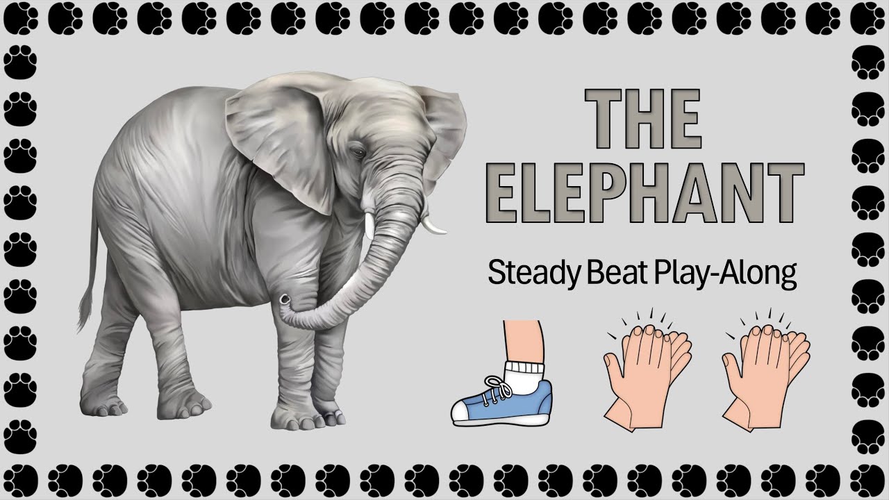 Steady Beat Play-Along | The Elephant by Camille Saint-Saëns | 3/4 Waltz Practice 🐘 🎶