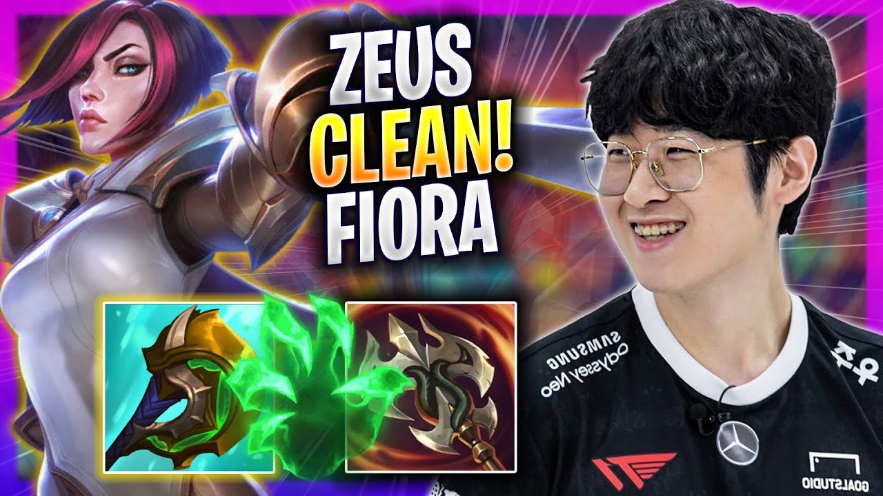 ZEUS IS SO CLEAN WITH FIORA! - T1 Zeus Plays Fiora MID vs Gwen! | Season 2023
