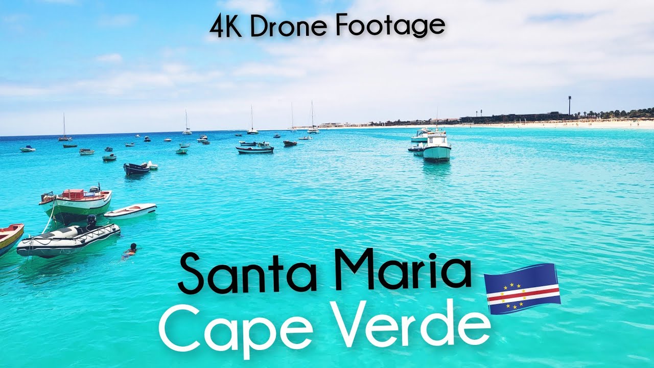 The Best Cape Verde Drone Footage at Santa Maria Beach 4K / Best in the World? 🇨🇻