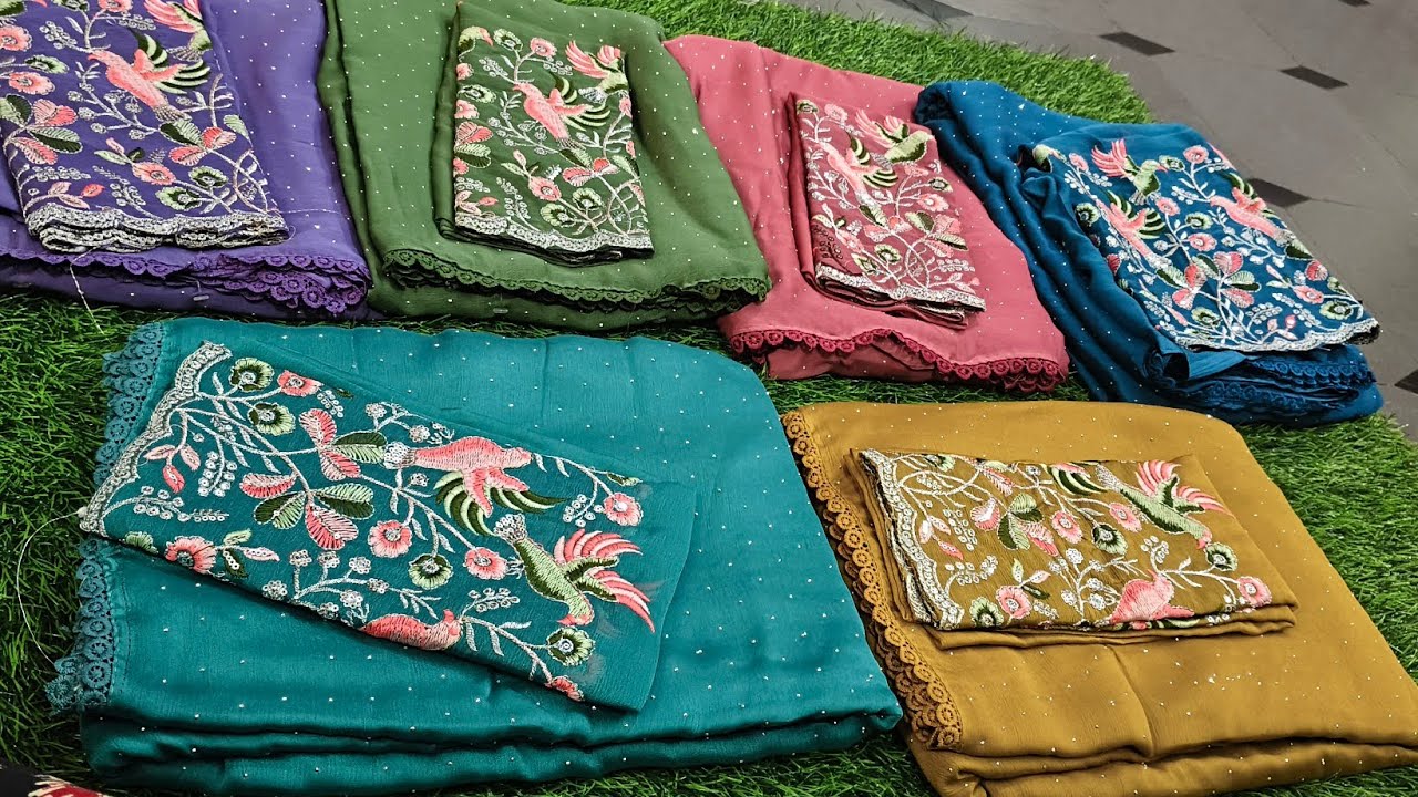 బ్యూటిఫుల్ వర్క్ సారీస్ /new desin  don't mis it... #for order. 9959088463