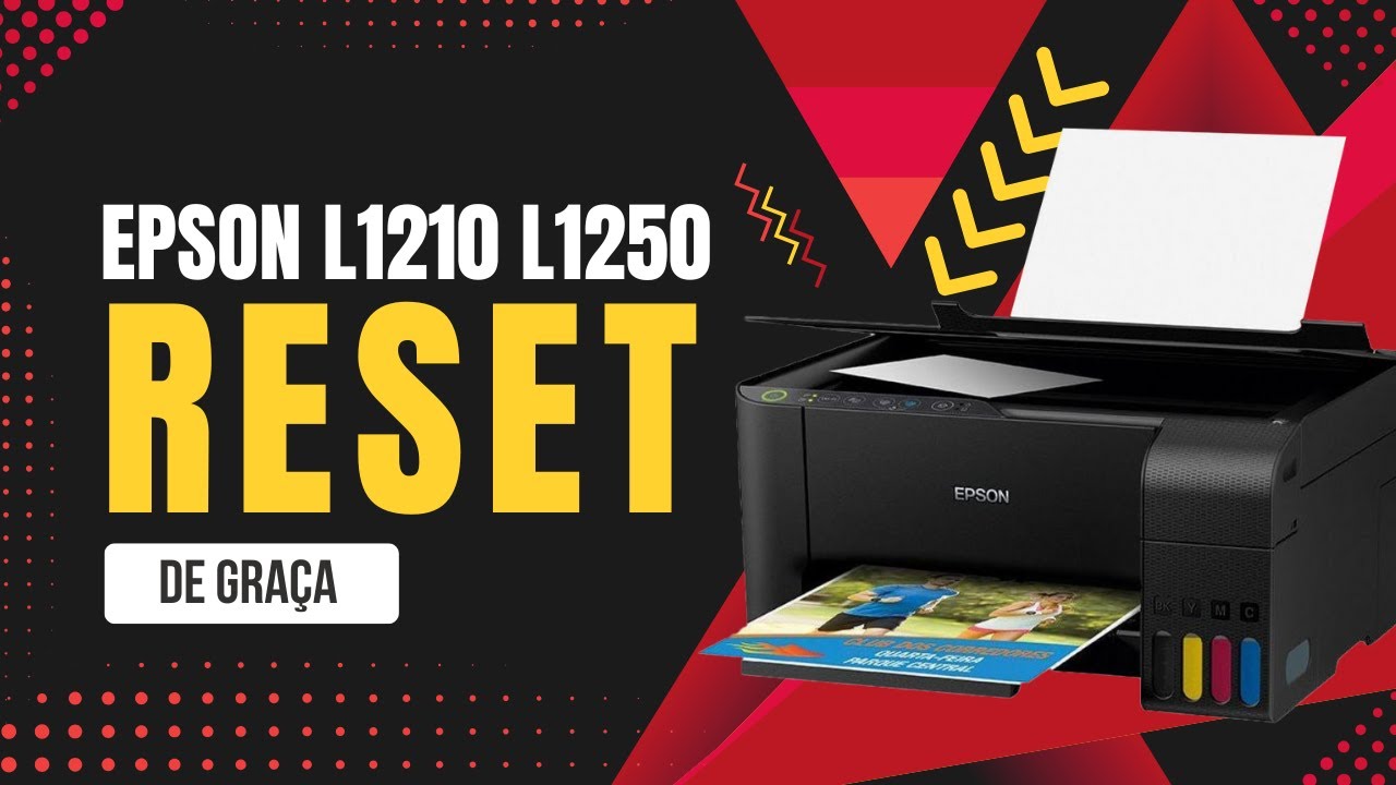 Como Fazer Reset na Impresso Epson L1210 L1250 | Download Completo Gratuito