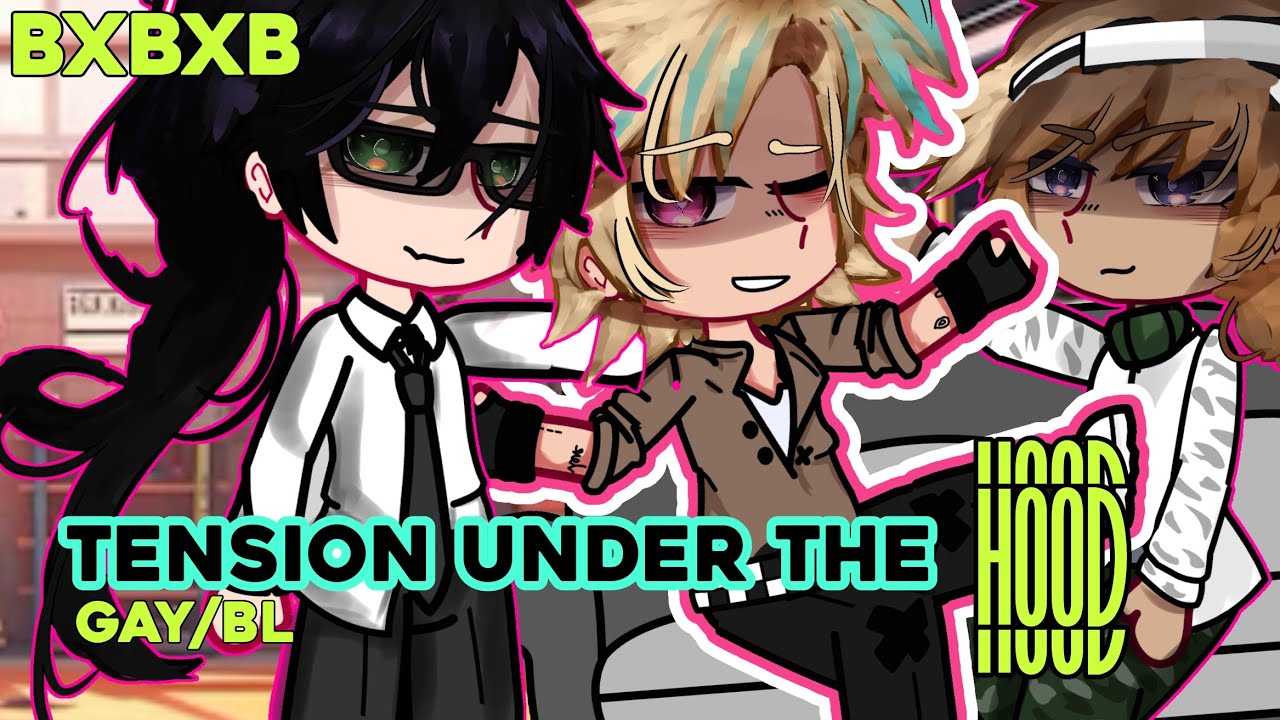 Tension Under The 𝙃𝙊𝙊𝘿 || BL/GAY || POLYAM || Gacha Mini Movie