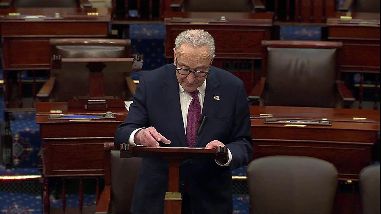 Now: I'm live from the Senate floor