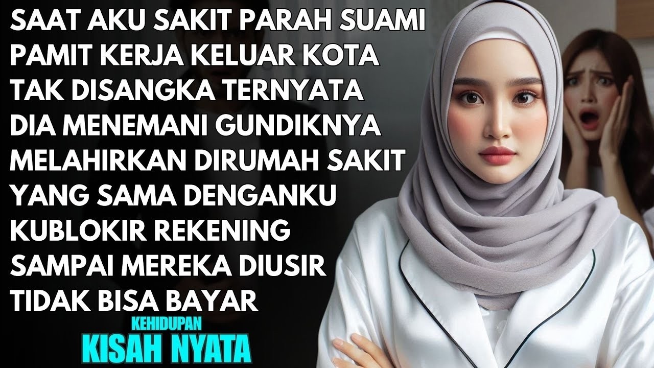 ISTRI SAKIT PARAH DIRUMAH SAKIT SUAMI PILIH TEMANI GUNDIKNYA MELAHIRKAN - AKU BLOKIR REKENING SUAMI