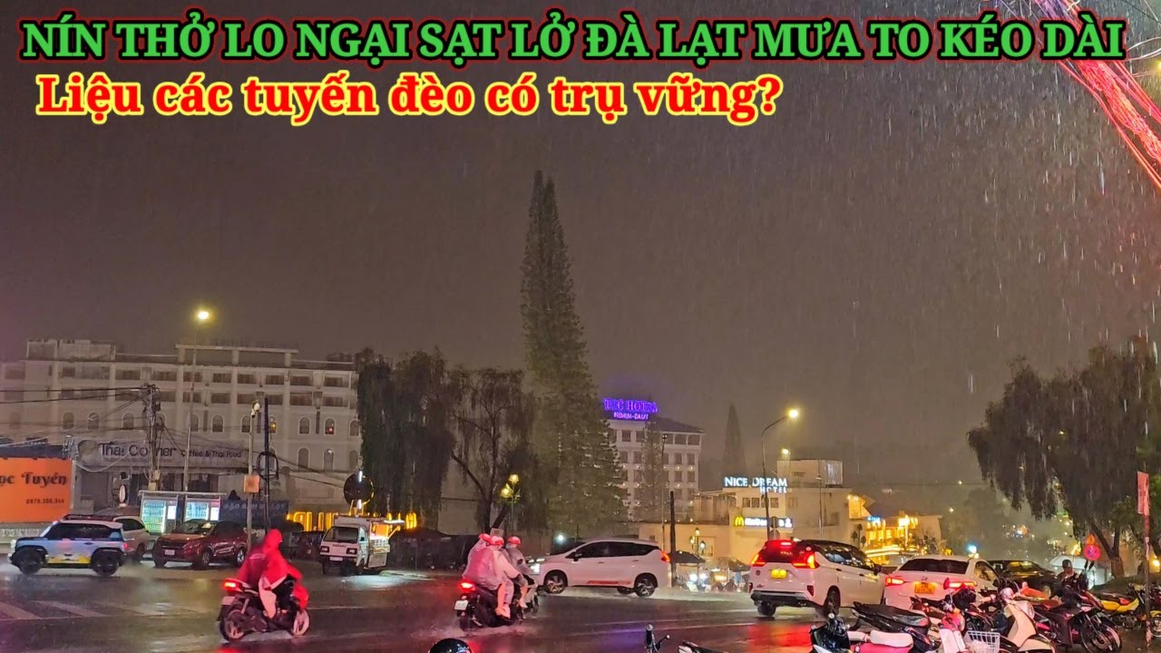 Đ&Agrave; LẠT MƯA TẦM T&Atilde; K&Eacute;O D&Agrave;I N&Iacute;N THỞ LO NGẠI C&Aacute;C TUYẾN Đ&Egrave;O BỊ SẠT LỞ