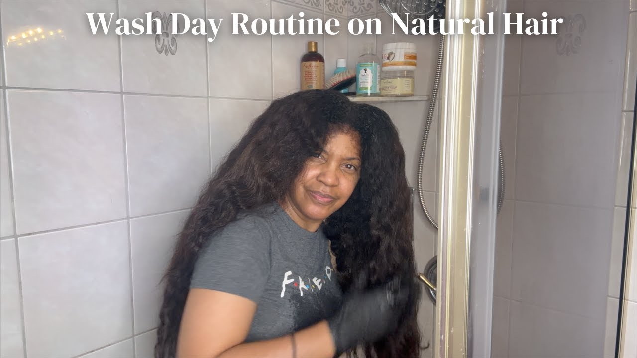 Wash Day Routine on Long Natural Hair