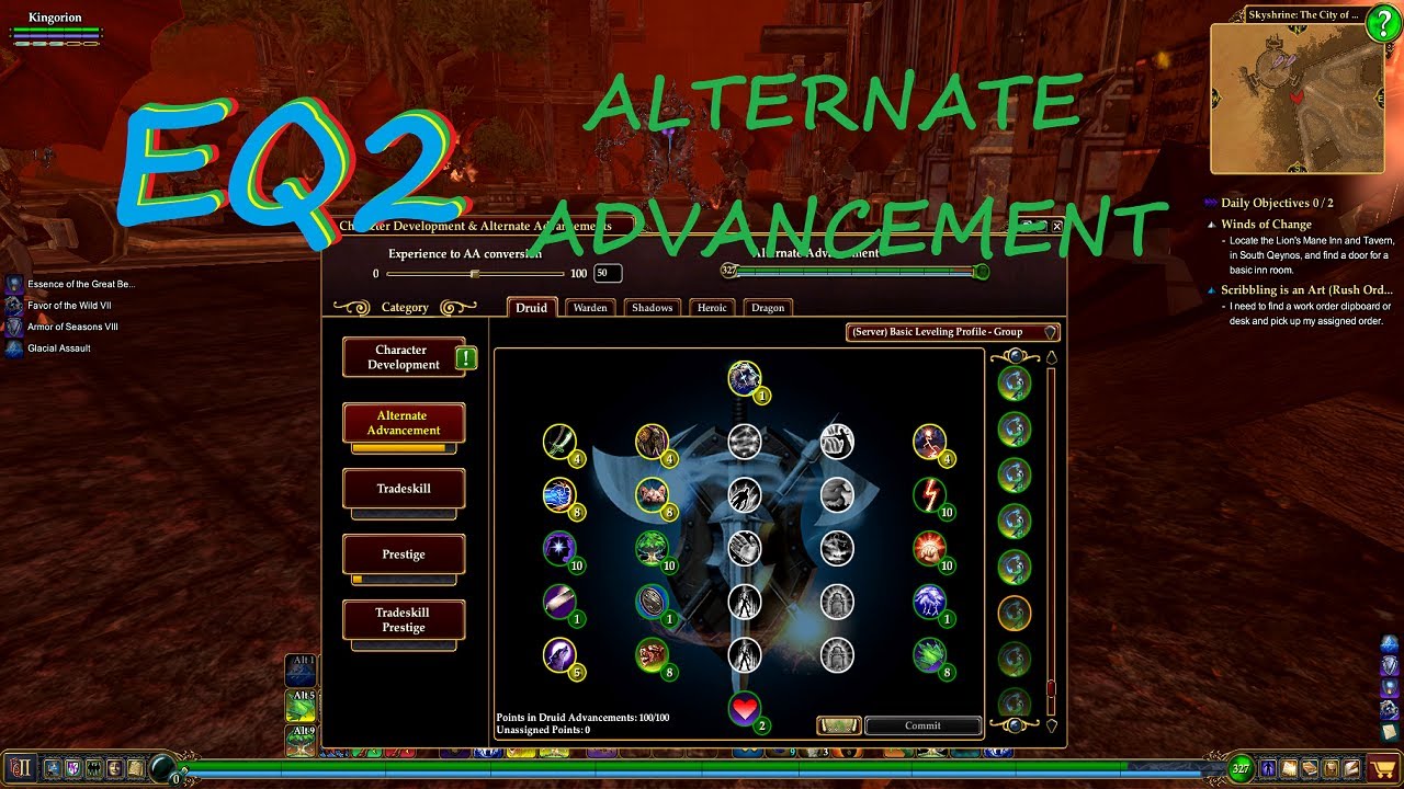 EverQuest 2 Alternate Advancement Guide | Maximize Your Character Build (Warden Example)