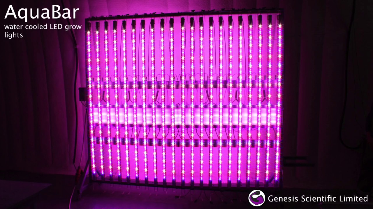 AquaBar High Efficiency LED Grow Lights with water cooling