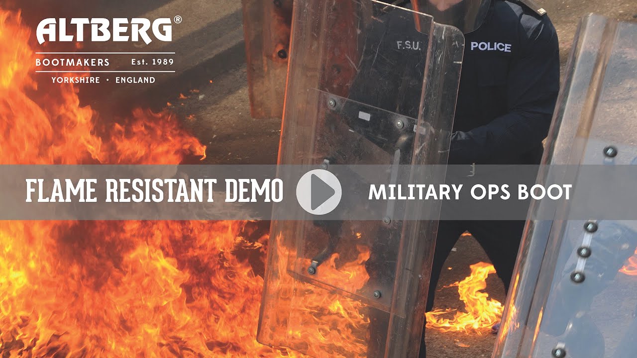 Flame Resistance Demo – Military Ops Boot