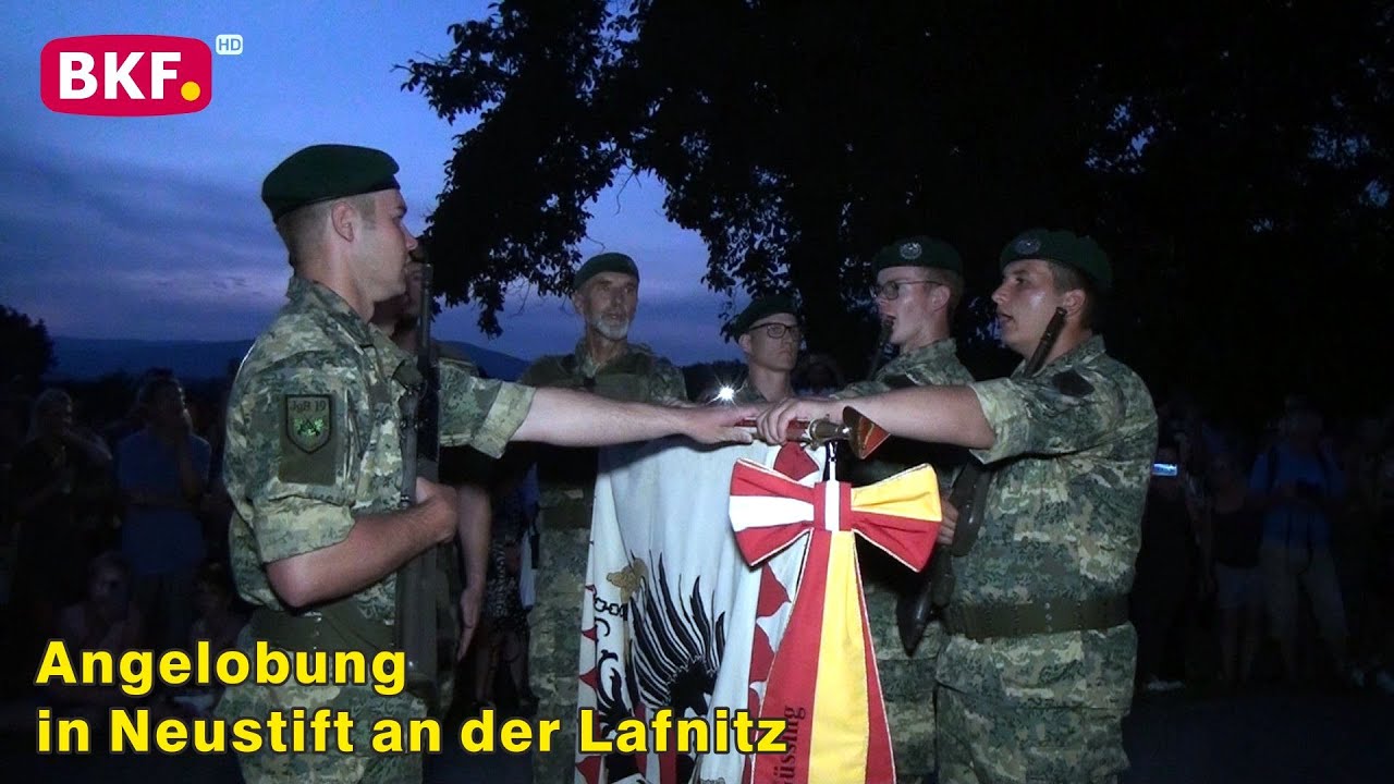 5. 8. 2022 - Angelobung von 135 Rekruten des Jägerbataillons 19 in Neustift an der Lafnitz - BKF TV