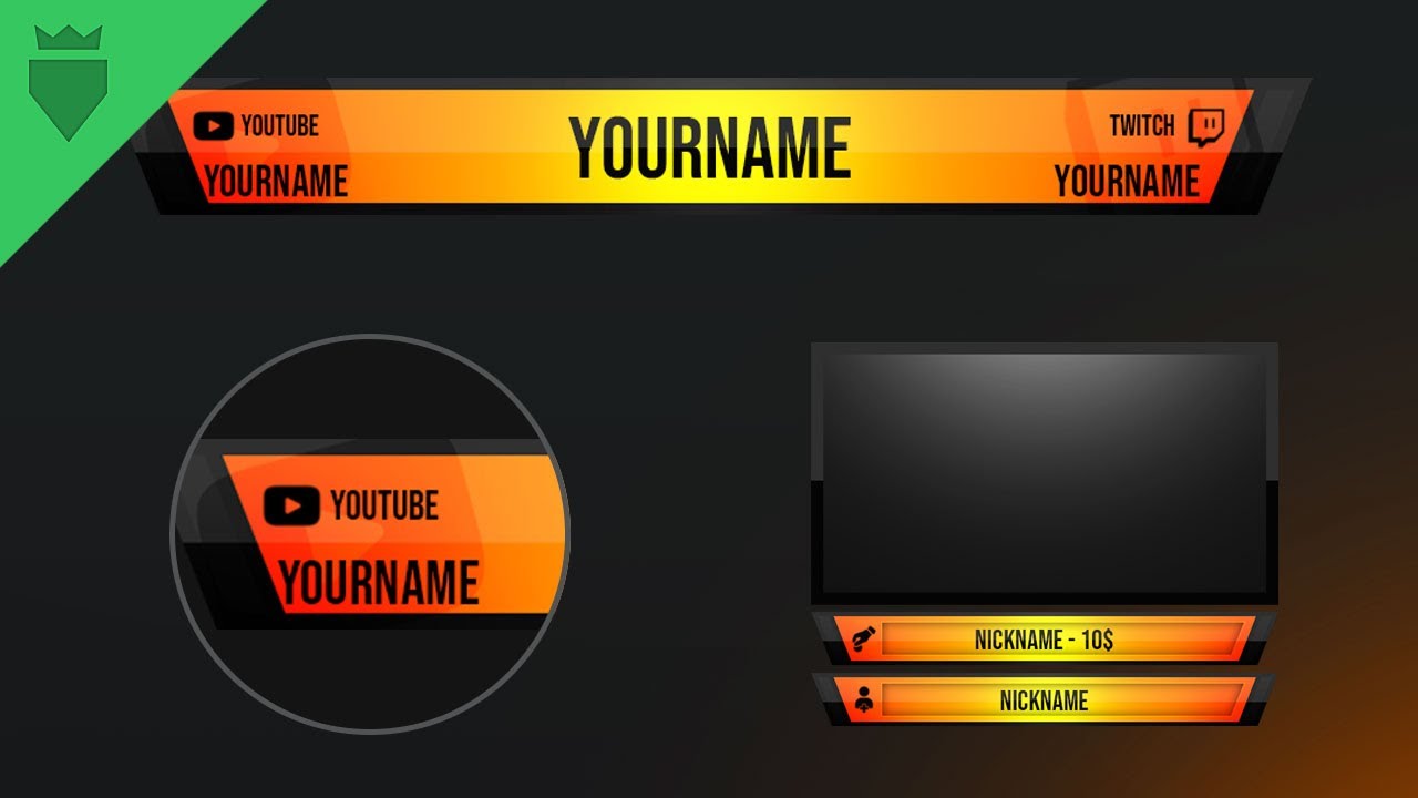 Shades of Yellow (Stream Overlay + Template) | FREE
