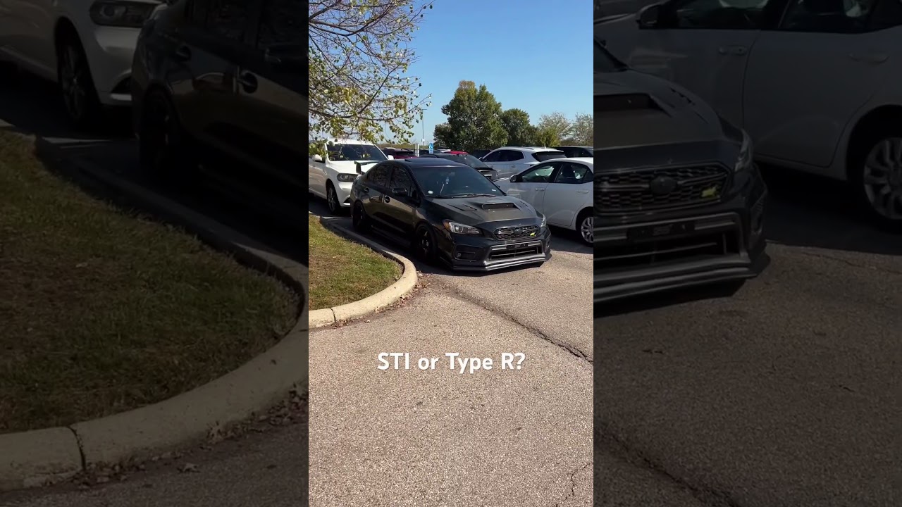 STI vs. Type R: Which team are you on? 🔥🏁 #TypeRvsSTI #CarBattle #JDM #typer #hondacivictyper