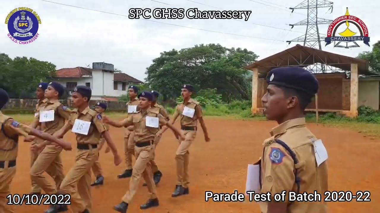 Parade Test of Batch 2020-22 | Student Police Cadet Project | GHSS Chavassery