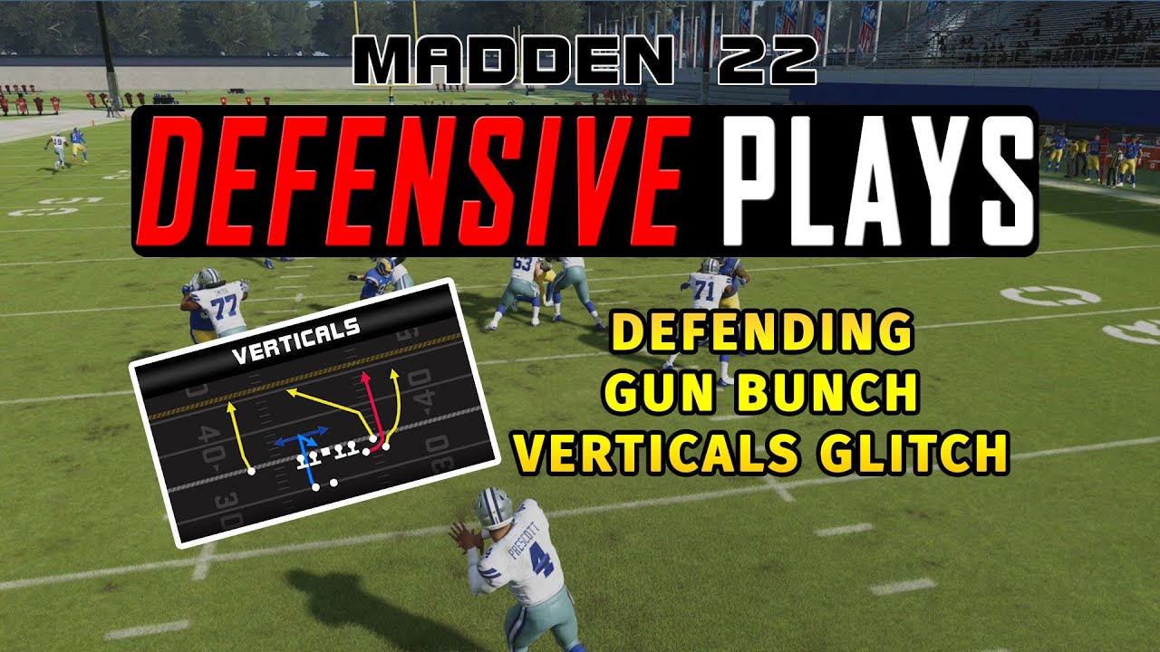 Madden 22 Defensive Tips: Defending the Gun Bunch - Verticals Glitch