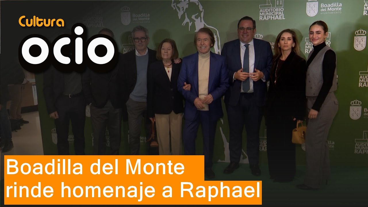Boadilla del Monte rinde homenaje a Raphael dando su nombre al Auditorio Municipal