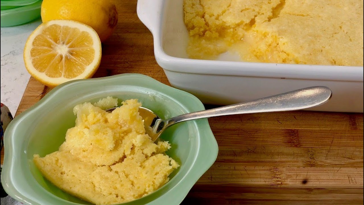 One Handed Baker - Self-Saucing Lemon Pudding