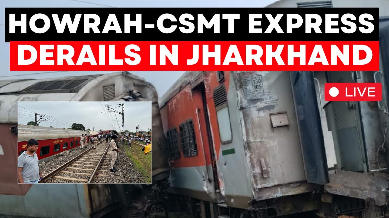 Jharkhand train accident LIVE: Howrah-Mumbai mail derails, 2 killed, 20 injured | Times Now Live