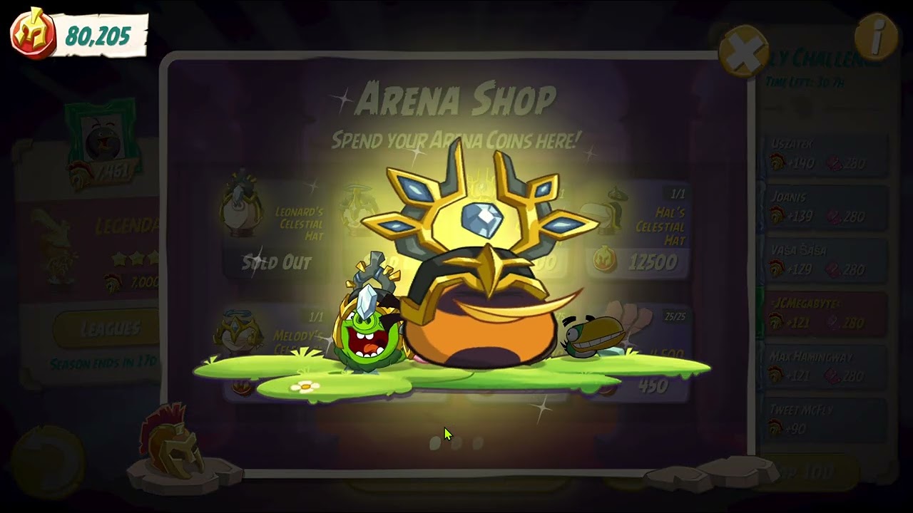 Buying all Celestial hats in Arena shop (finally!)