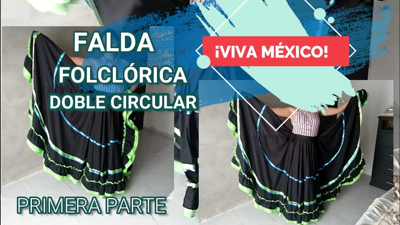 FALDA FOLCLORICA PRIMERA PARTE, PASO A PASO