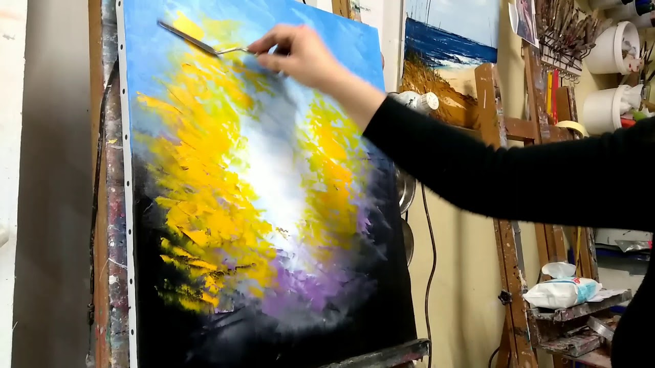Cours de peinture au couteau 
