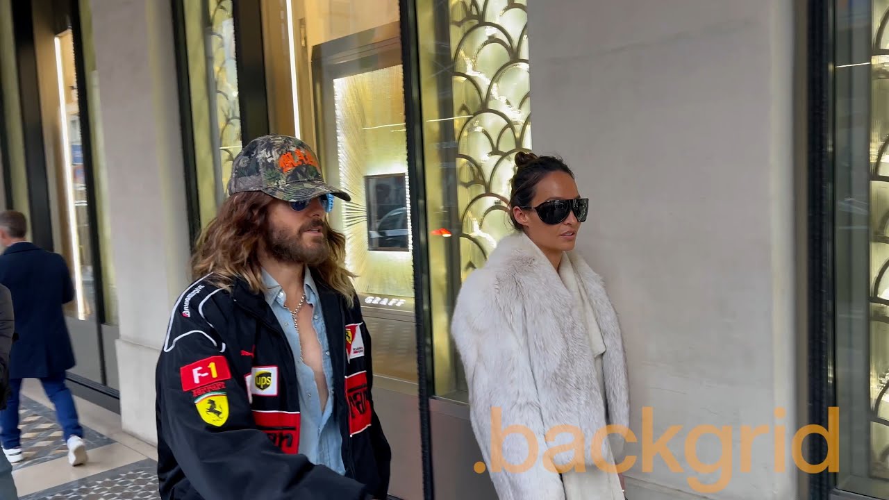 Jared Leto and Chloe Bartoli Turn Heads in Paris During Fashion Week Stroll