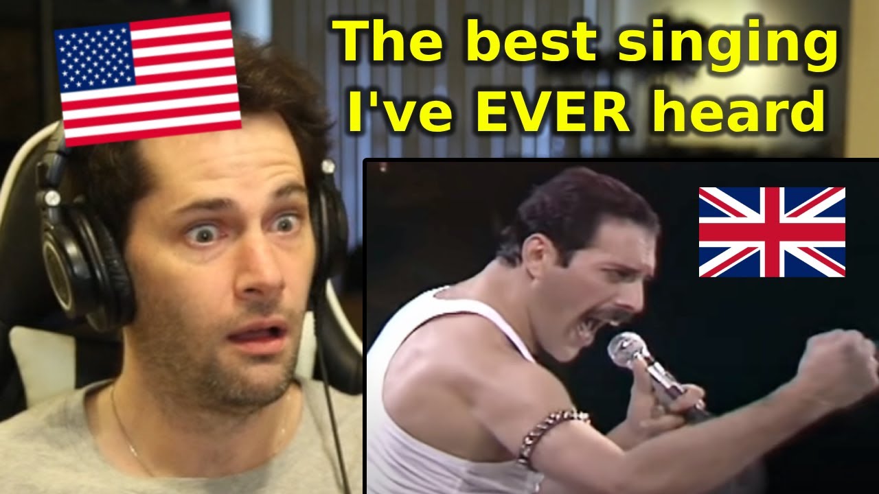 American Reacts to Queen - Bohemian Rhapsody (Live Aid 1985)