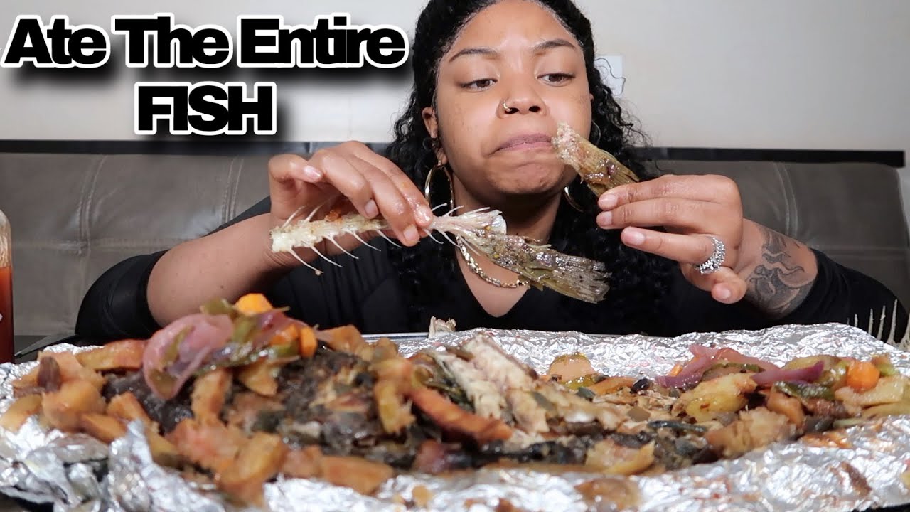 I ATE THIS ENTIRE CROAKER FISH AND LEFT NO CRUMBS!!!!!