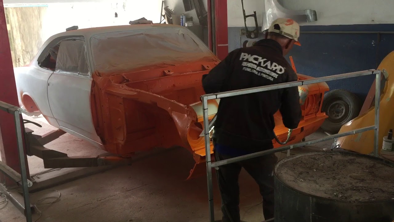 Pintura do Opala 1978 Laranja Boreal
