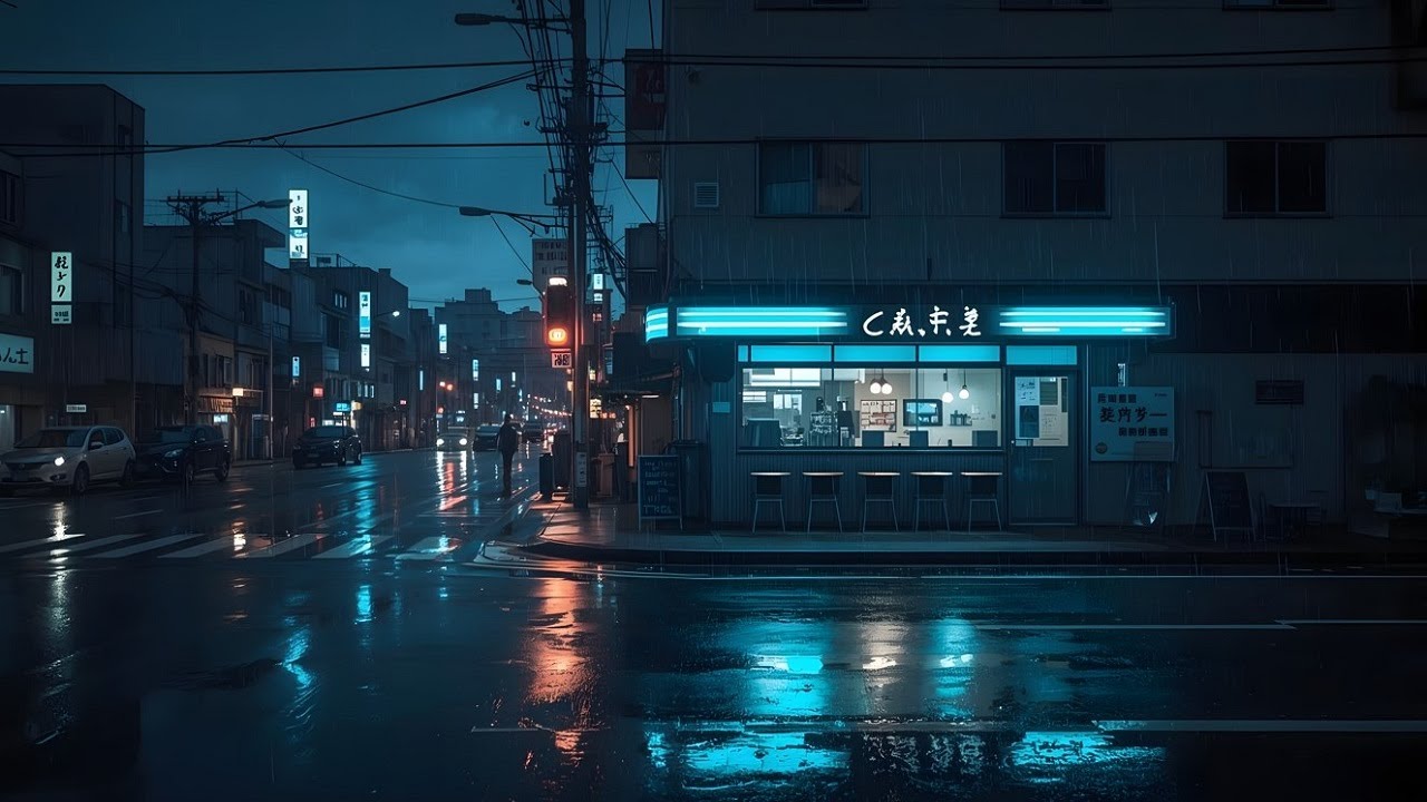 Tokyo After Midnight 🌙 Rain & City Lights Lofi Chill