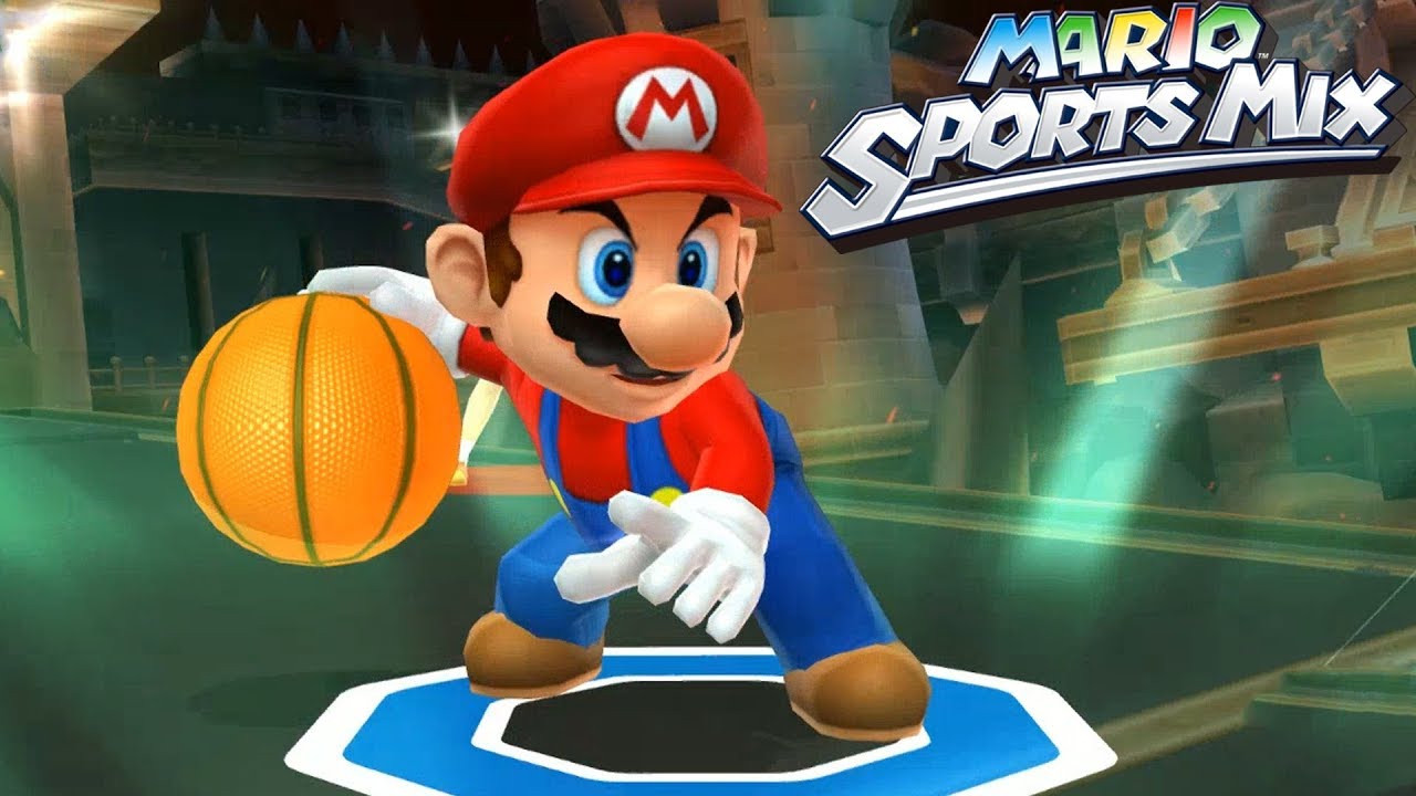 Mario Sport Mix - Basketball Mario, Peach Vs Luigi, Daisy in Bowser's Castle (Hard)