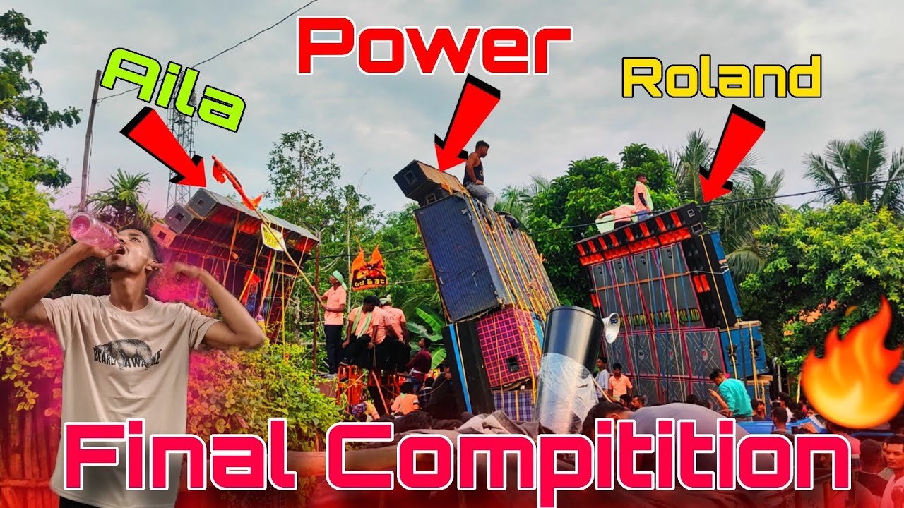 Power Music 🔥Vs Aila Music 💥Vs Roland Music 🔥Big Compitition|| Rahania Ganesh Visarjan 2025 || 