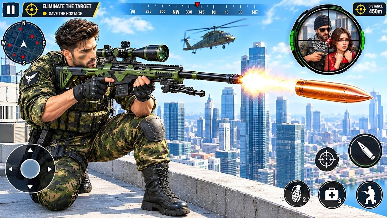 Banduk Wala Game - Pure Sniper Shooting Game - Android GamePlay