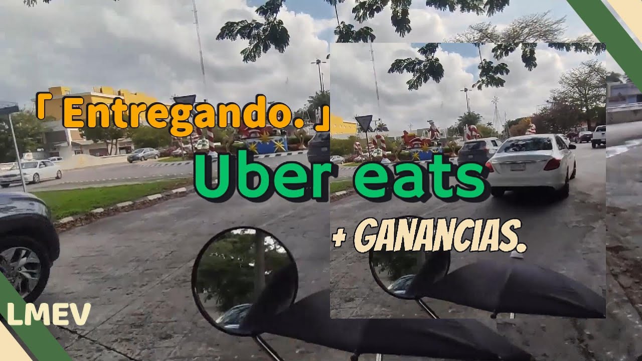 Доставка заказов для Uber Eats на электровелосипеде ⚡ | 6 заказов + заработок в конце.