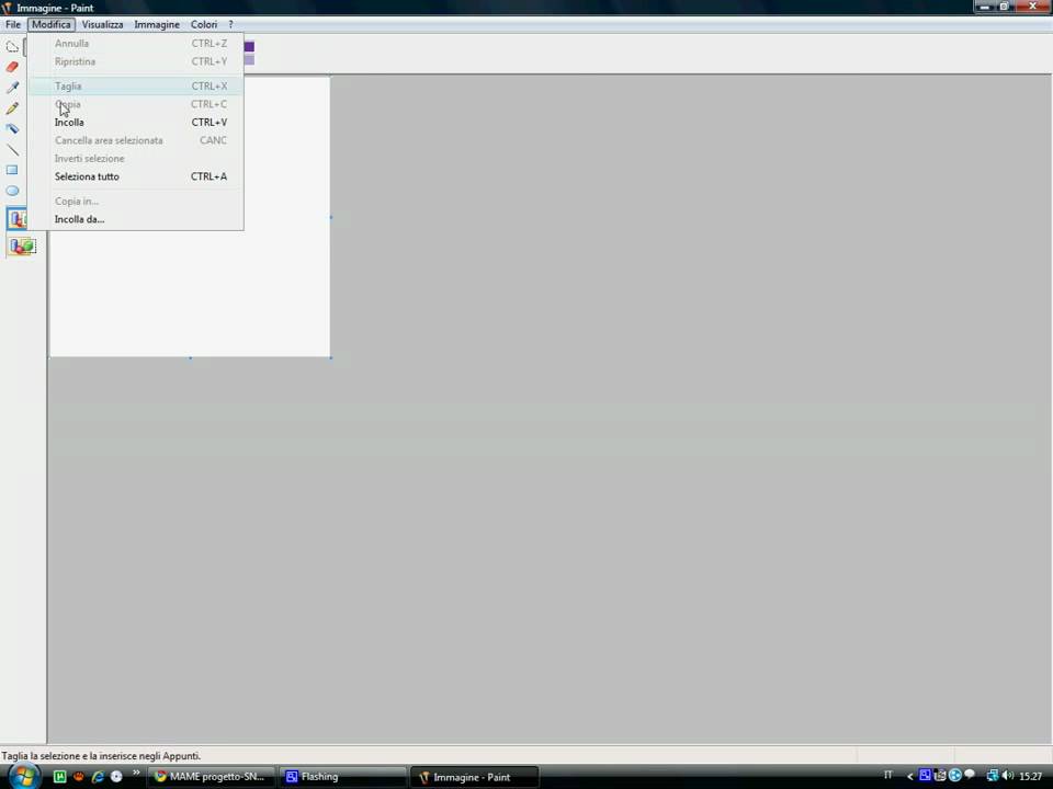 Tutorial PAINT per ritaglio cover front
