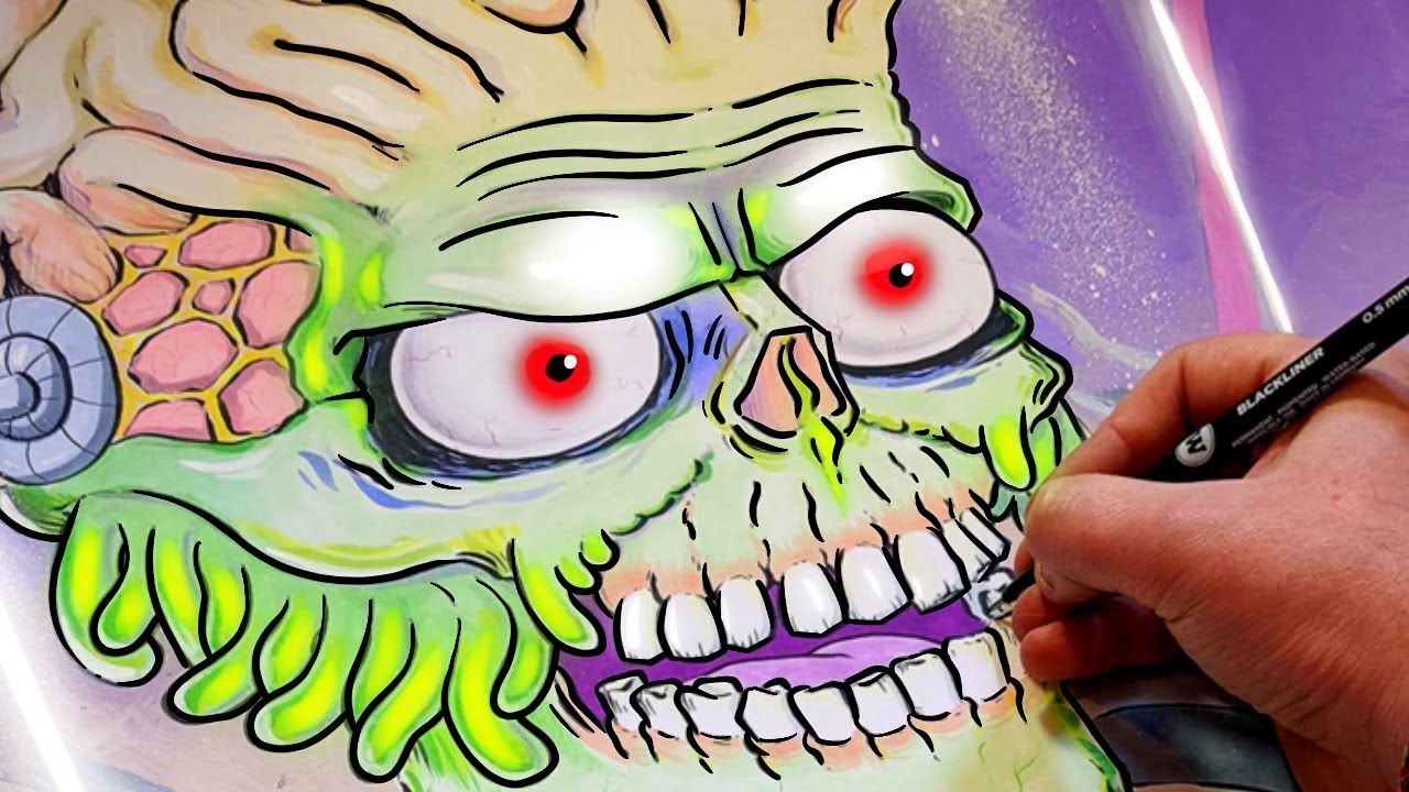 Mars Attacks Marker Madness : ACK ACK ACK!
